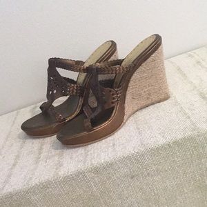 BCBGirls size 8 wedge sandal